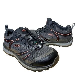 Keen Sedona Gray Safety Waterproof Work Shoe Women 6.5 Aluminum toe Low Sneaker
